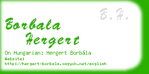 borbala hergert business card