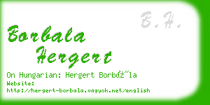 borbala hergert business card